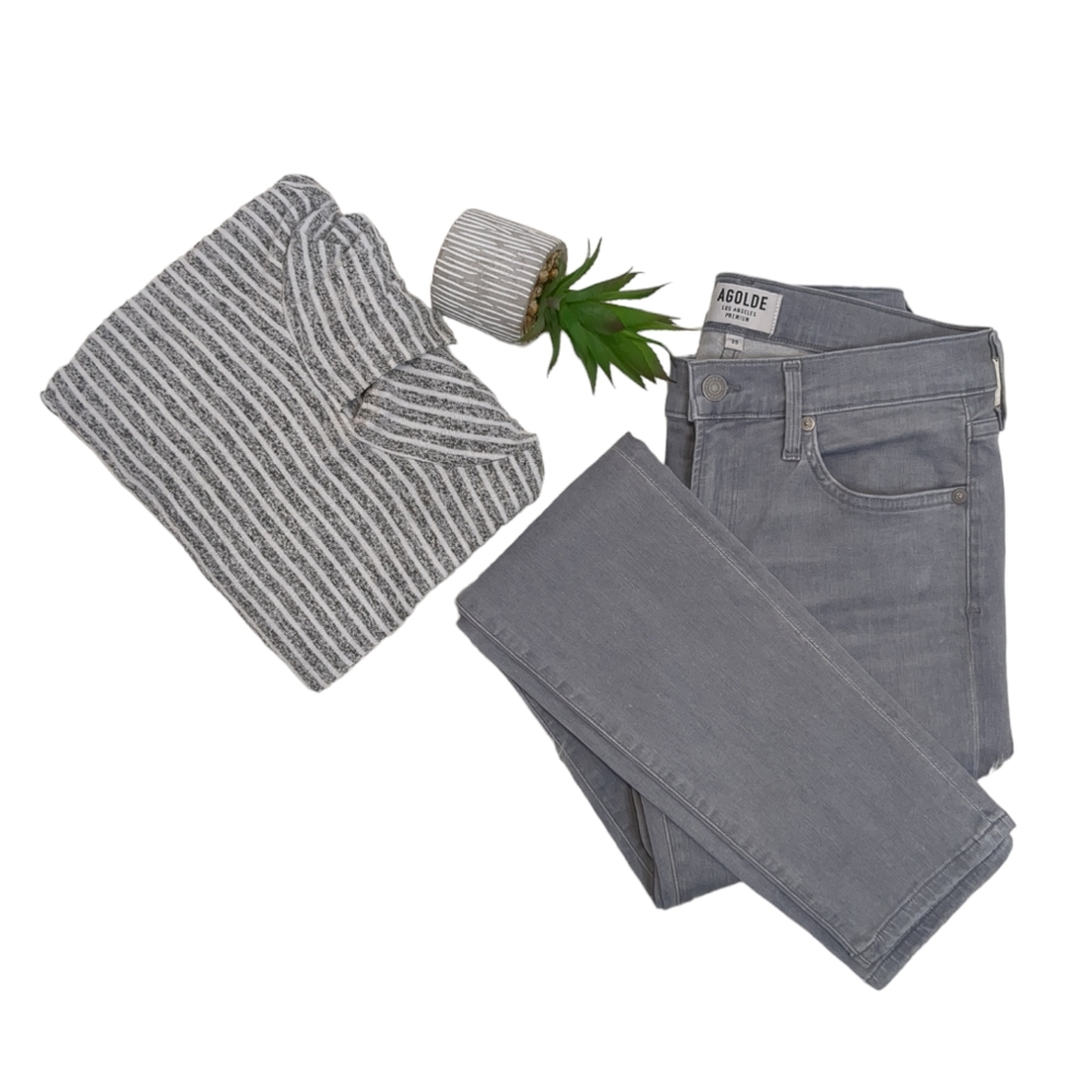 Agolde | Sophie High Rise Skinny | Fame Grey | Jeans Size 29